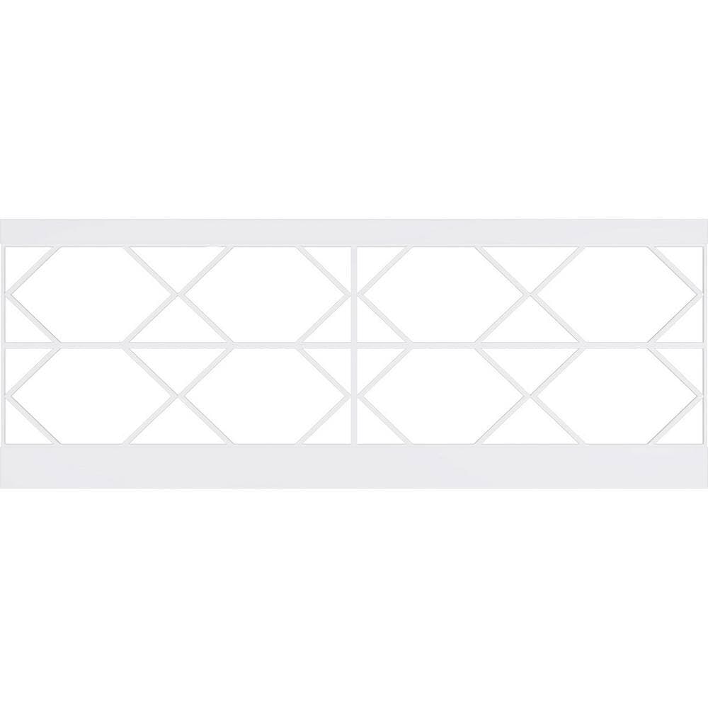 Ekena Millwork 36 in. H x 94-1/2 in. W 23.64 sq. ft. Fraser PVC Wainscot Paneling Kit (2)