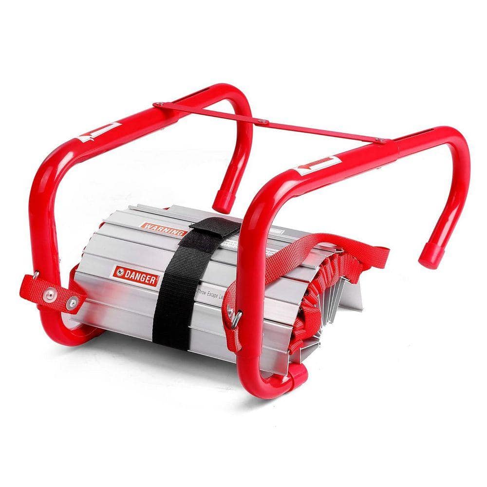 Unbranded 15 ft. 2-Story Fire Escape Ladder, 1000 lb. Load Capacity with Anti-Slip Rungs, Emergency Escape Ladder (1-Pack)