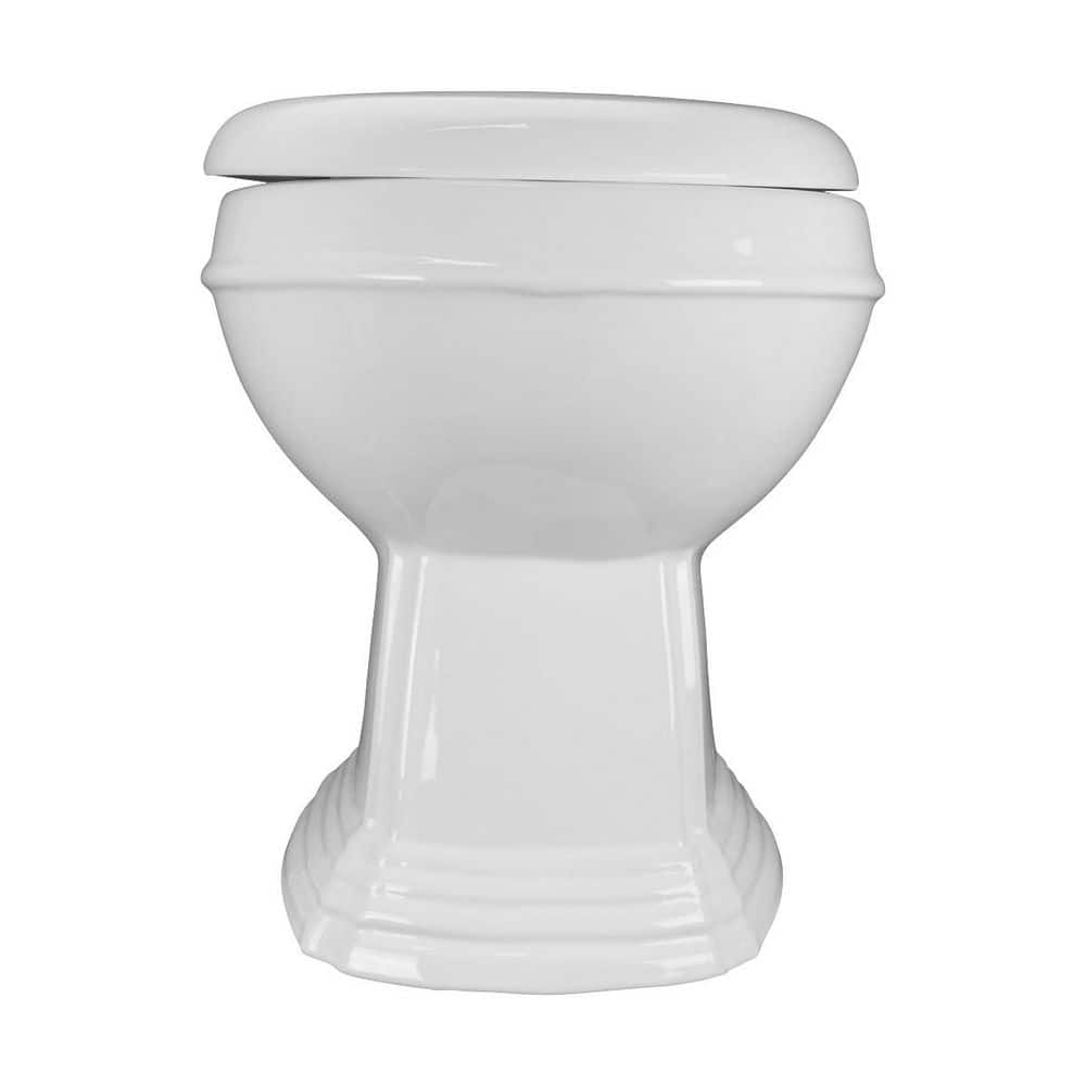 RENOVATORS SUPPLY MANUFACTURING Sheffield White Bathroom 2 Piece Toilet Bowl Only with Slow Close Toilet Seat Top Entry Round Toilet Bowl (2)