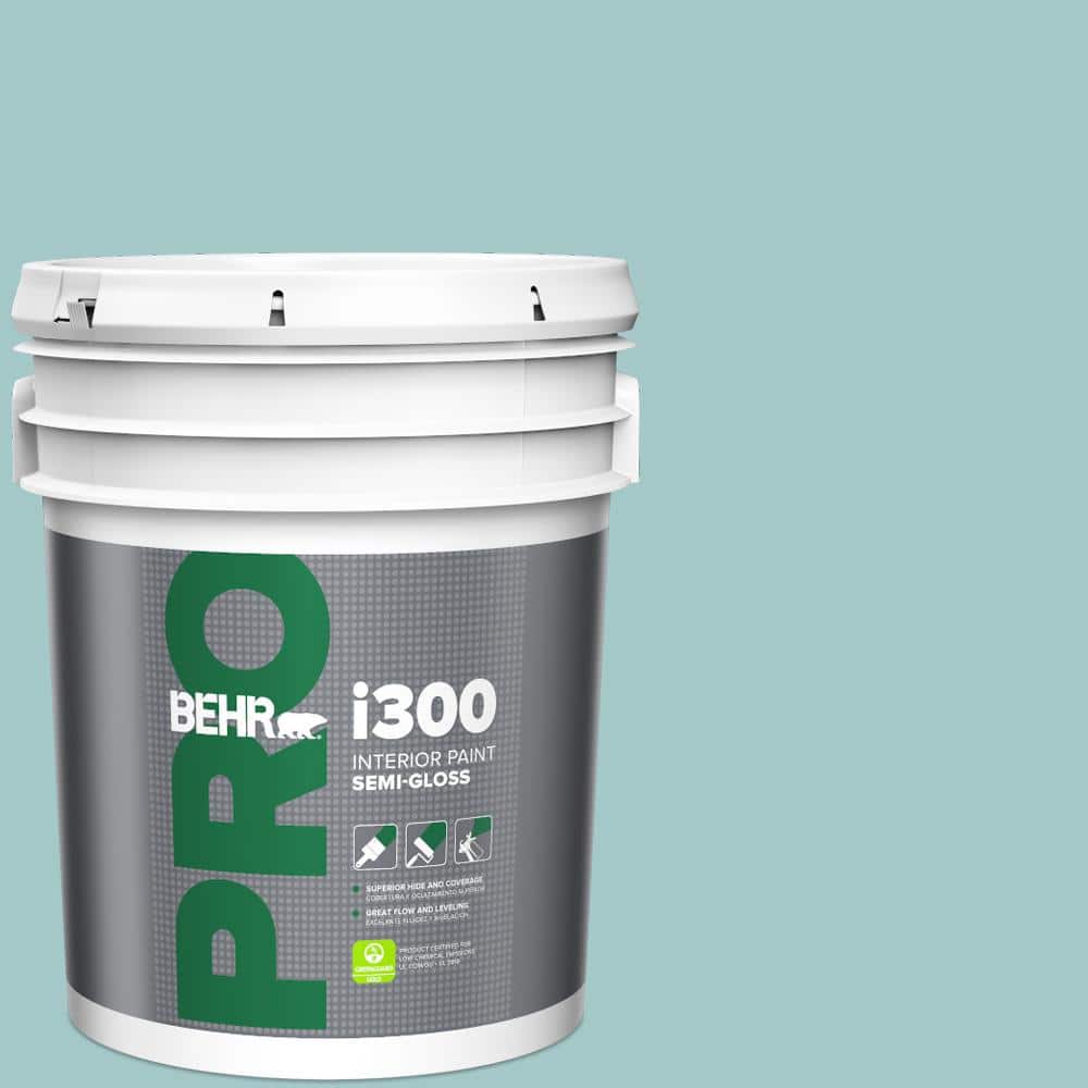 BEHR PRO 5 gal. #PPU13-10 Ocean Boulevard Semi-Gloss Interior Paint