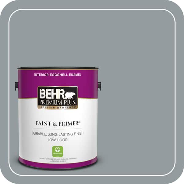 BEHR PREMIUM PLUS #720F-4 Stone Fence Interior/Exterior Paint & Primer Color Sample (4)