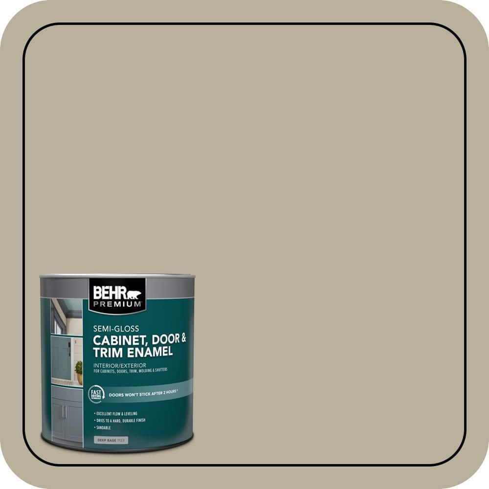 BEHR PREMIUM 1 qt. #N340-3 Bonsai Pot Semi-Gloss Enamel Interior/Exterior Cabinet, Door & Trim Paint