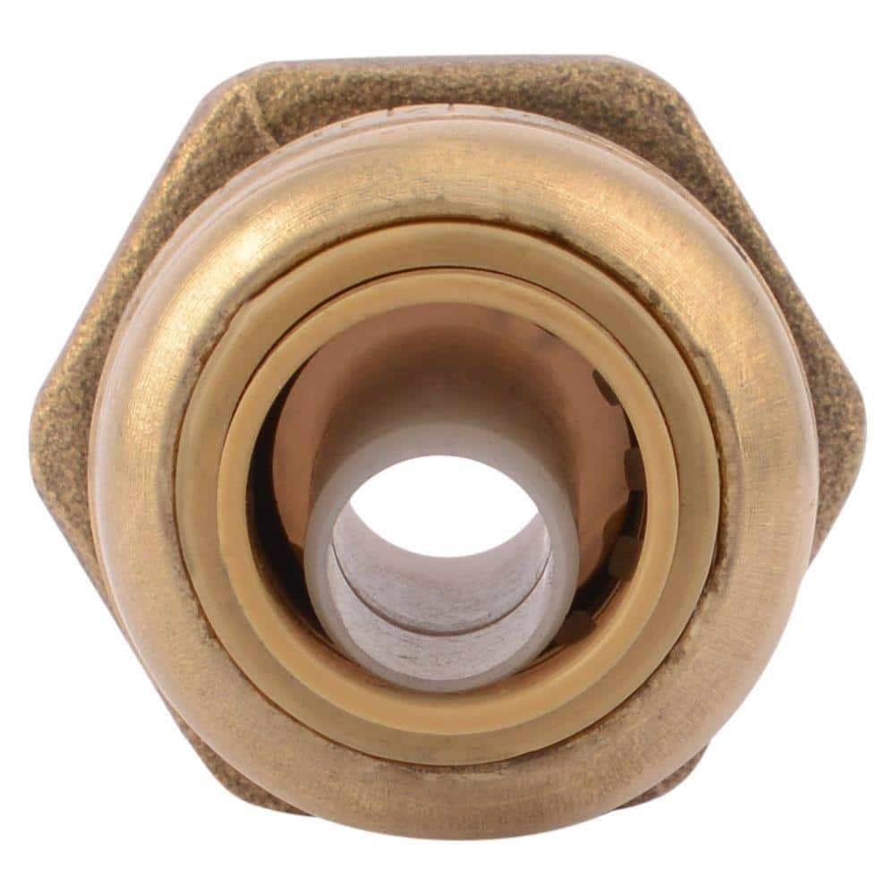 SharkBite 3/8 in. (1/2 in. O.D.) Push-to-Connect 1/2 in. FIP Brass Reducing Adapter Fitting (3)
