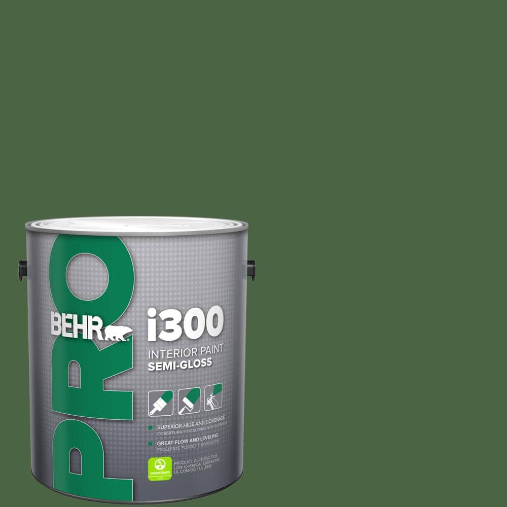 BEHR PRO 1 gal. #S400-7 Deep Viridian Semi-Gloss Interior Paint