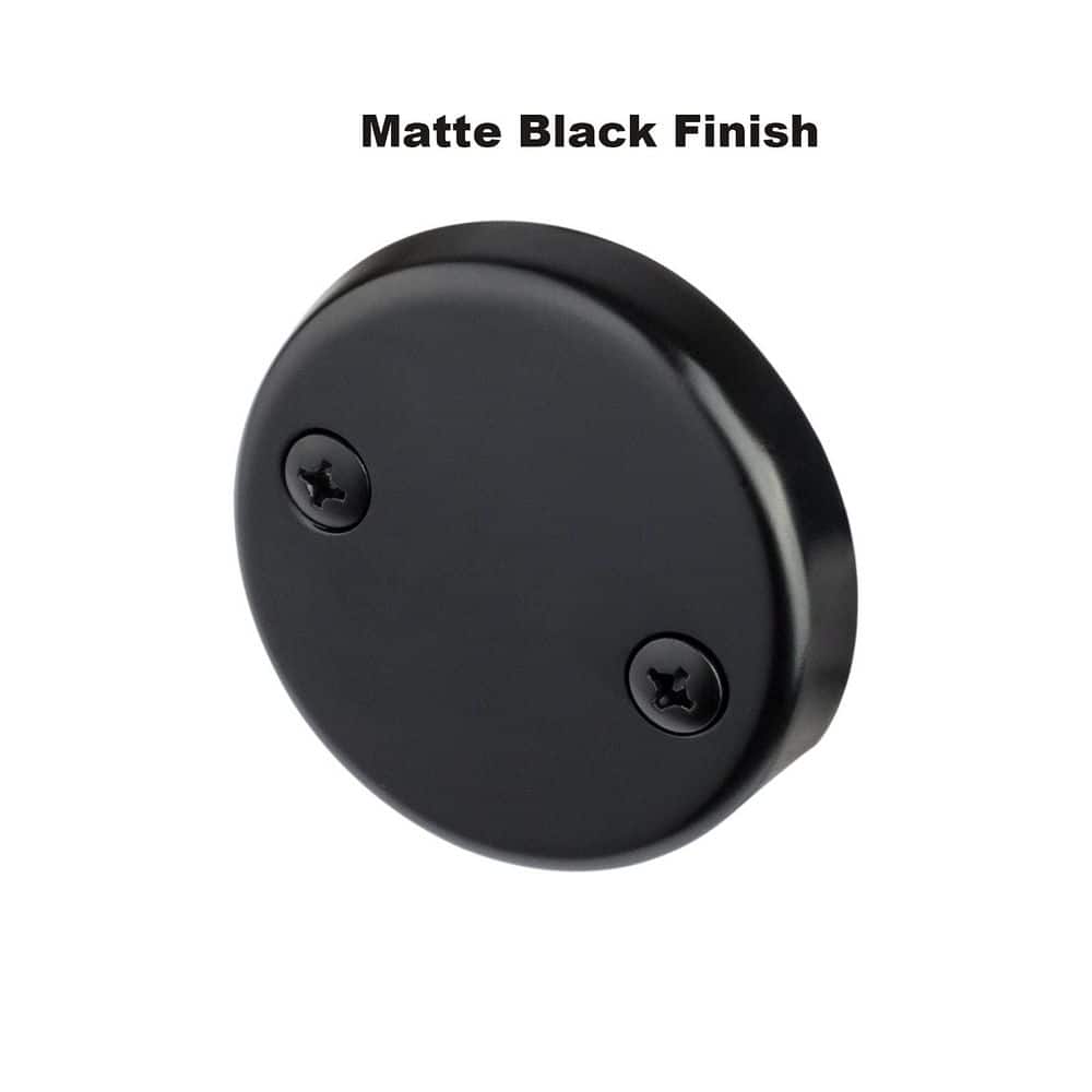 Wudkey 1-Piece Lift and Turn Tub Trim Included 2 Hole Overflow Faceplate Universal Fine Coarse Thread (2)