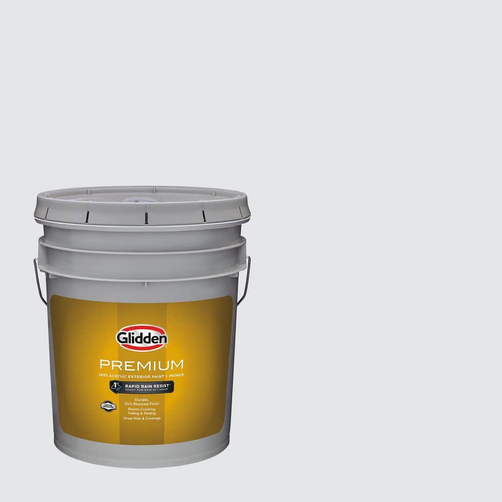 Glidden Premium 5 gal. PPG1171-2 Little Dipper Flat Exterior Latex Paint