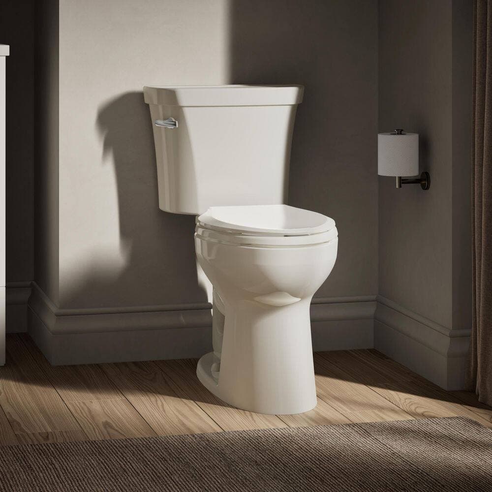 KOHLER Highline 1.28 GPF Single Flush Toilet Tank With Gravity Fed Technology in Biscuit (1)