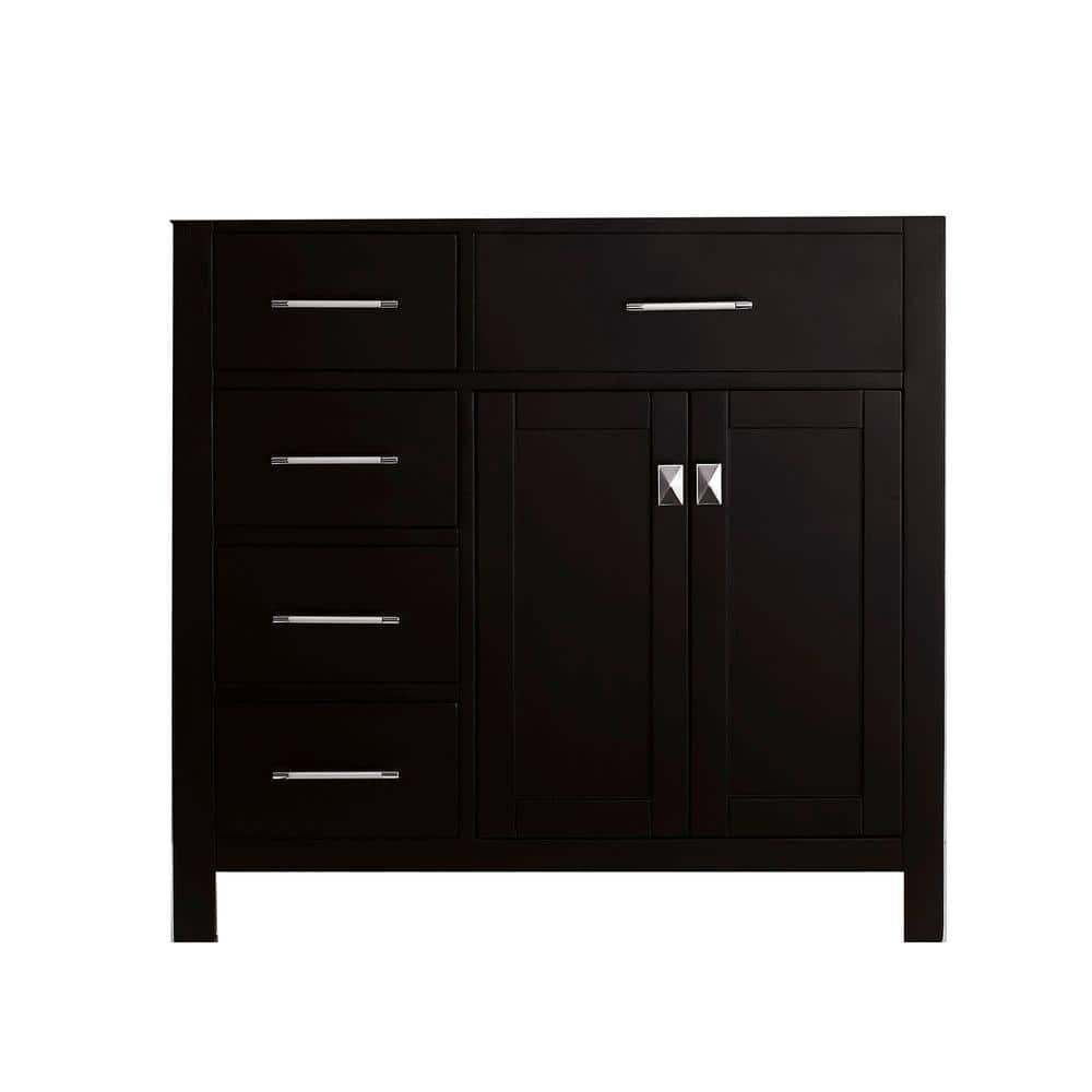 Virtu USA Caroline Parkway 36 in. W Bath Vanity Cabinet Only in Espresso (1)