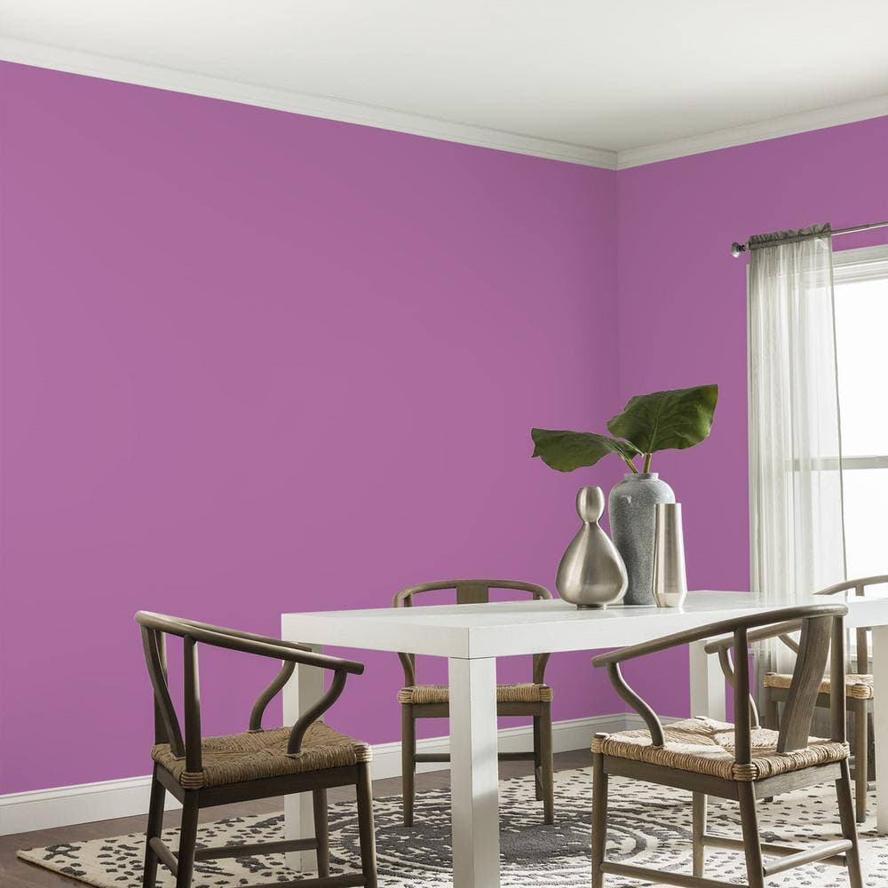 Glidden Essentials 1 gal. PPG1251-6 Mulberry Bush Eggshell Interior Paint (4)