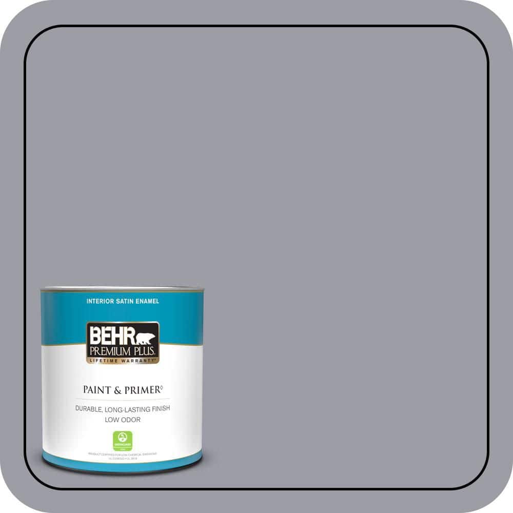 BEHR PREMIUM PLUS #BNC-09 Heather Gray Enamel & Primer Color Sample (1)
