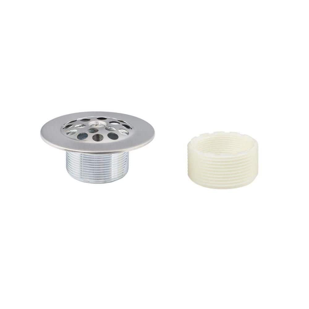 Wudkey 1-Piece Trip Lever Tub Trim Kit Set in Brushed Nickel Included Trip Lever Overflow Face Plate Trip Lever Bathtub Drain (2)