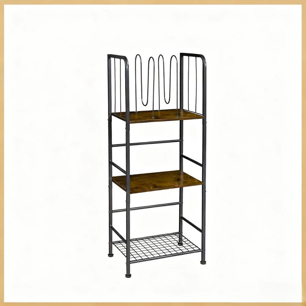 Wudkey 1-Piece Towel Rack Free Standing 3-Tier with Detachable Dividers, Durable Metal Towel Holder (1)