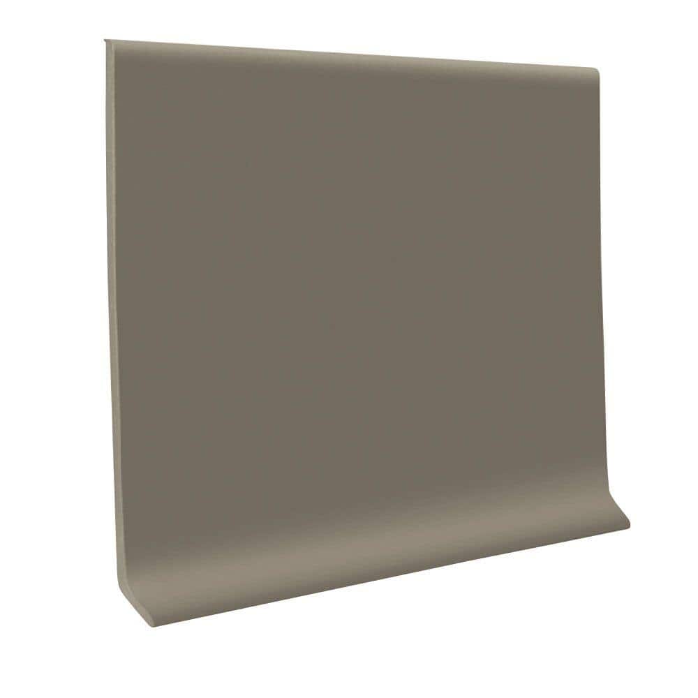 ROPPE Pinnacle Rubber Lunar Dust 4 in. x 1/8 in. x 48 in. Wall Cove Base (30-Pieces)