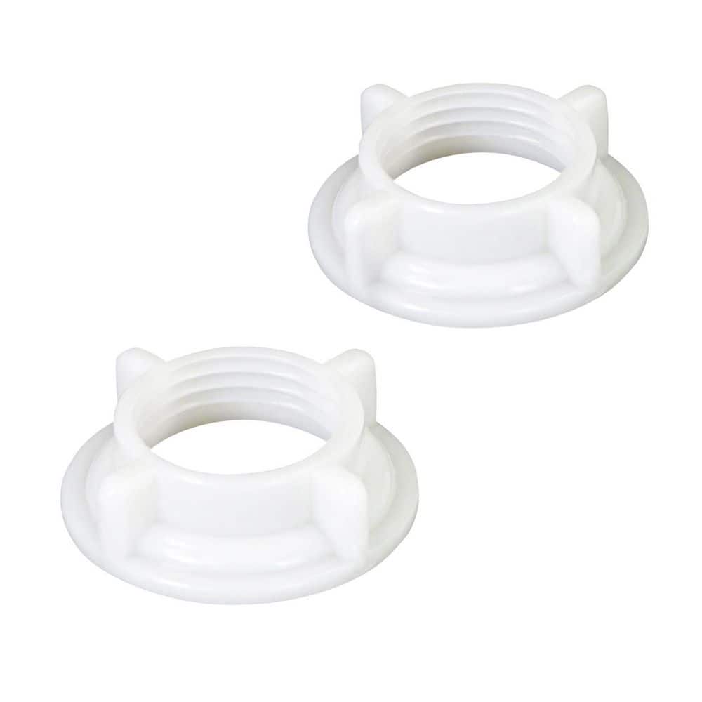 PLUMBFLEX . 85 in. White ABS Plastic Valve Nut Fittings for Supply Outlet Box (1)