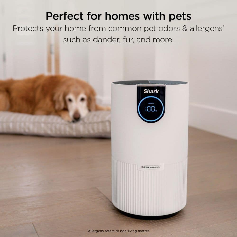 Shark True Console sq. HEPA Filter Air Purifier and Cleaner Whites with Nanoseal, Cleansense IQ and Odor Lock (3)