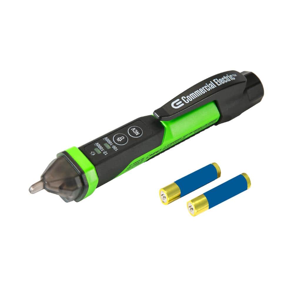 Commercial Electric Digital Dual Range Non Contact Voltage Tester with Flashlight 12-1000V AC