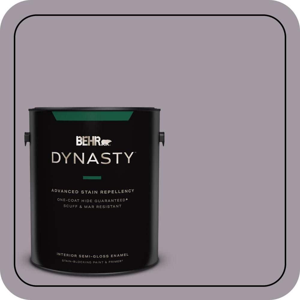 BEHR DYNASTY 1 gal. #N570-3 Art Nouveau Glass One-Coat Hide Semi-Gloss Enamel Interior Stain-Blocking Paint & Primer