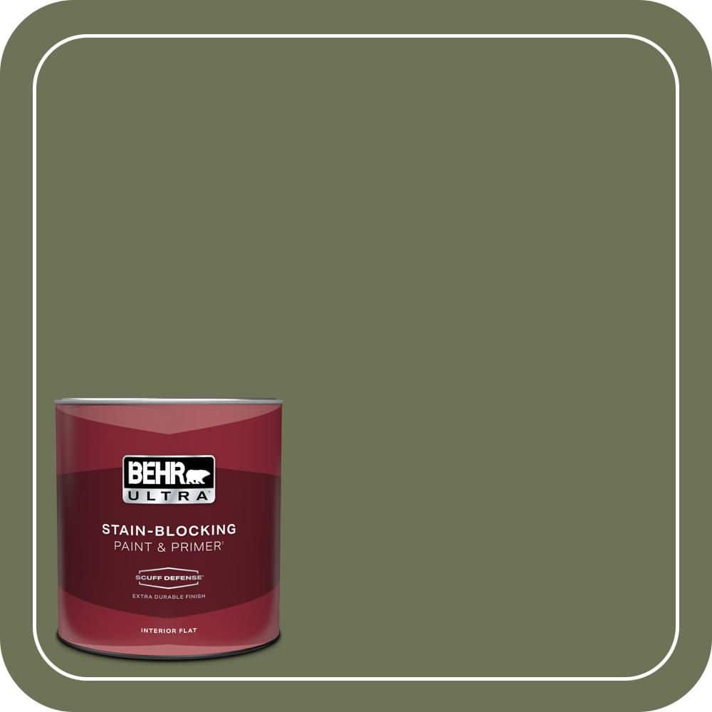 BEHR ULTRA 1 qt. #MQ6-53 Herb Cornucopia Extra Durable Flat Interior Paint & Primer