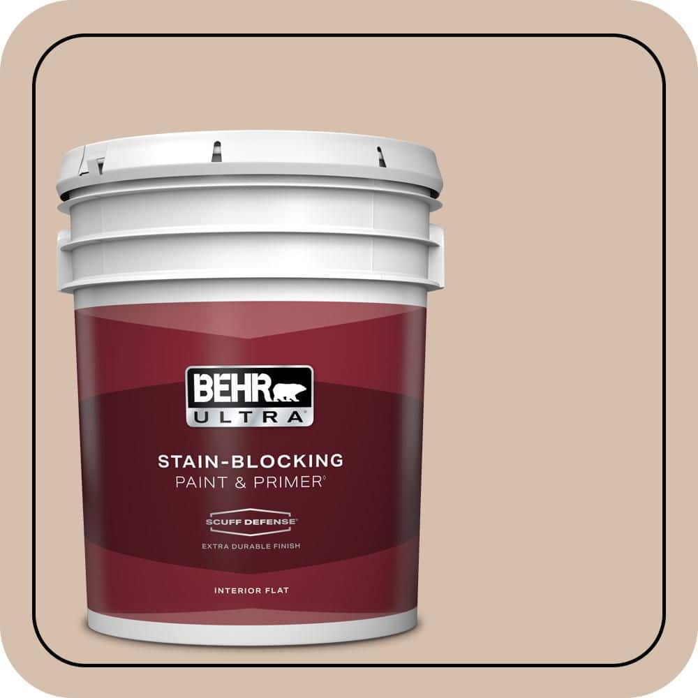 BEHR ULTRA 5 gal. #MQ2-36 Elusive Dawn Extra Durable Flat Interior Paint & Primer