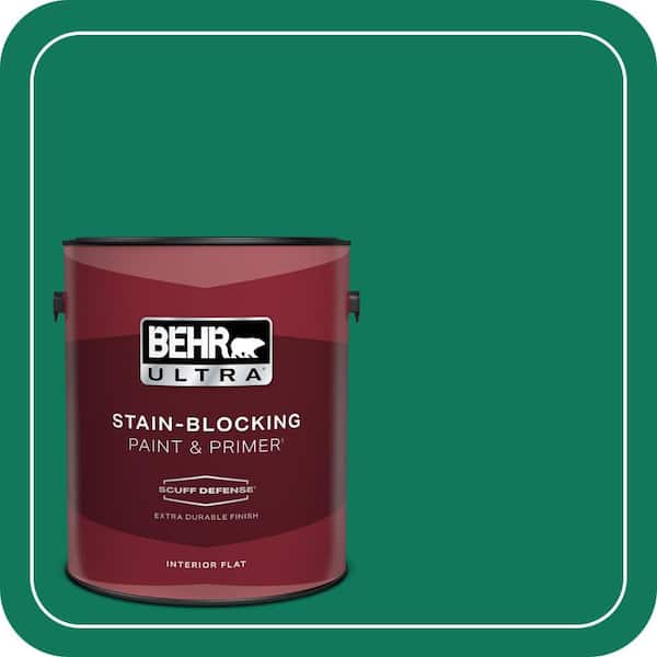 BEHR ULTRA 1 gal. #MQ4-14 Soapstone Extra Durable Flat Interior Paint & Primer (2)