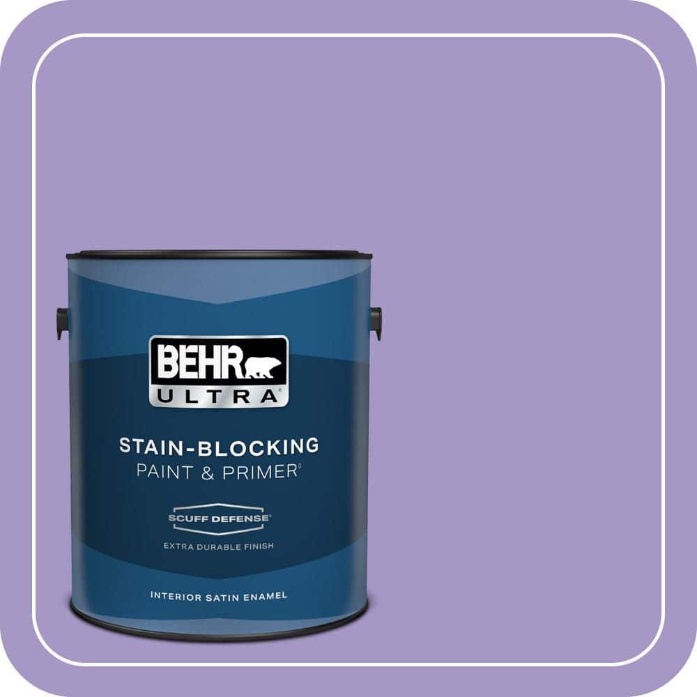 BEHR ULTRA 1 gal. #640B-5 Bloomsberry Extra Durable Satin Enamel Interior Paint & Primer