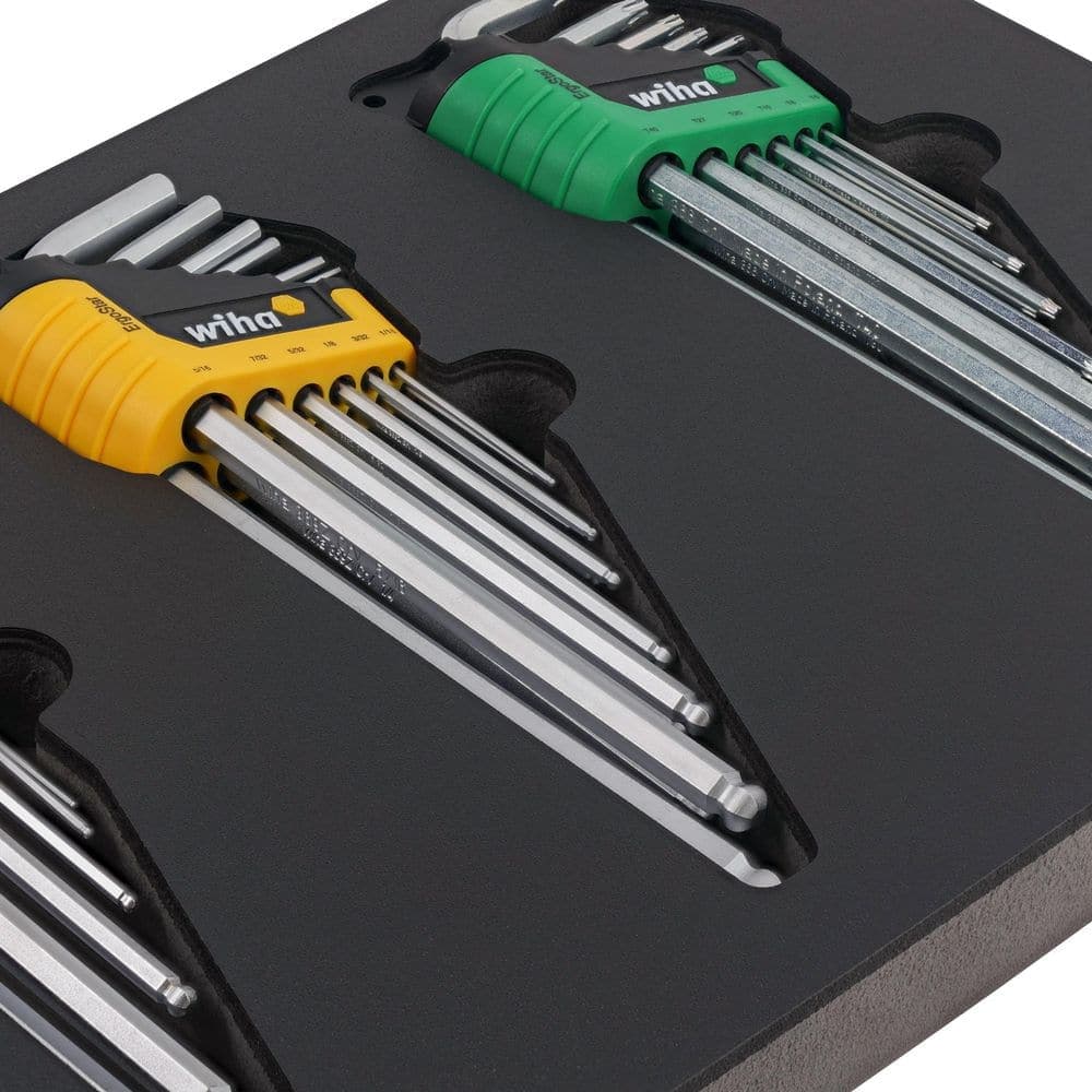 Wiha ErgoStar L-Key Tray Set-Hex Metric, Hex SAE, Torx (35-Piece) (3)