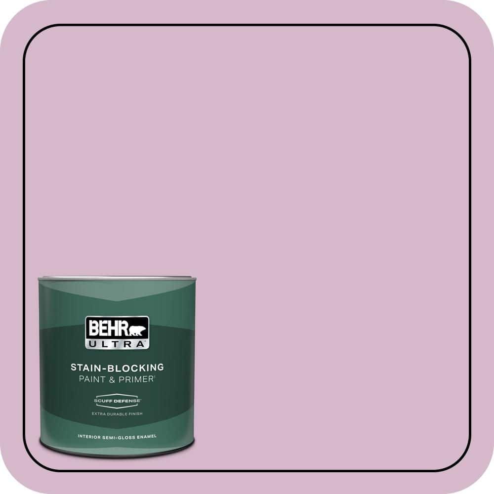 BEHR ULTRA 1 qt. #680D-4 Velvet Slipper Extra Durable Semi-Gloss Enamel Interior Paint & Primer