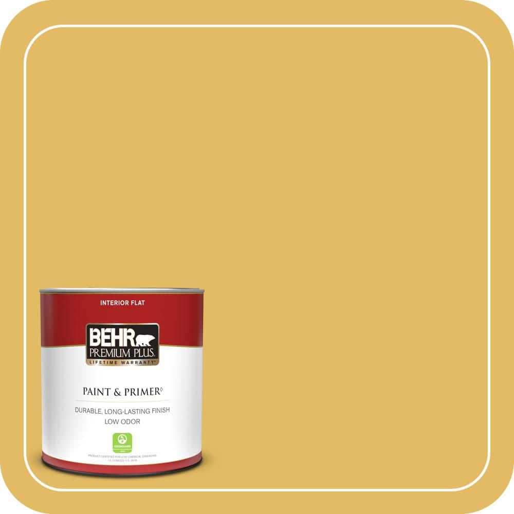 BEHR PREMIUM PLUS #MQ4-12 Dandelion Wish Enamel Low Odor & Primer
