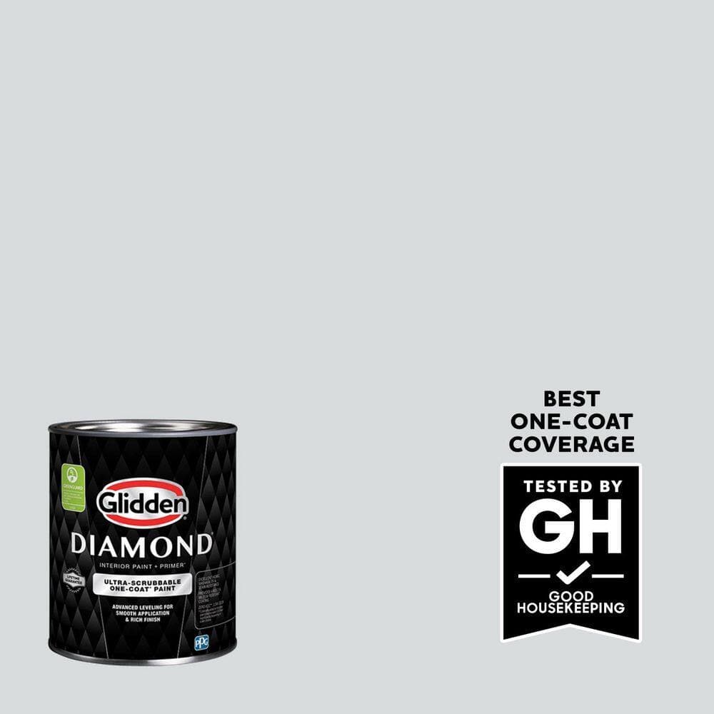 Glidden Diamond 1 qt. PPG1013-2 Spring Thaw Satin Interior Paint