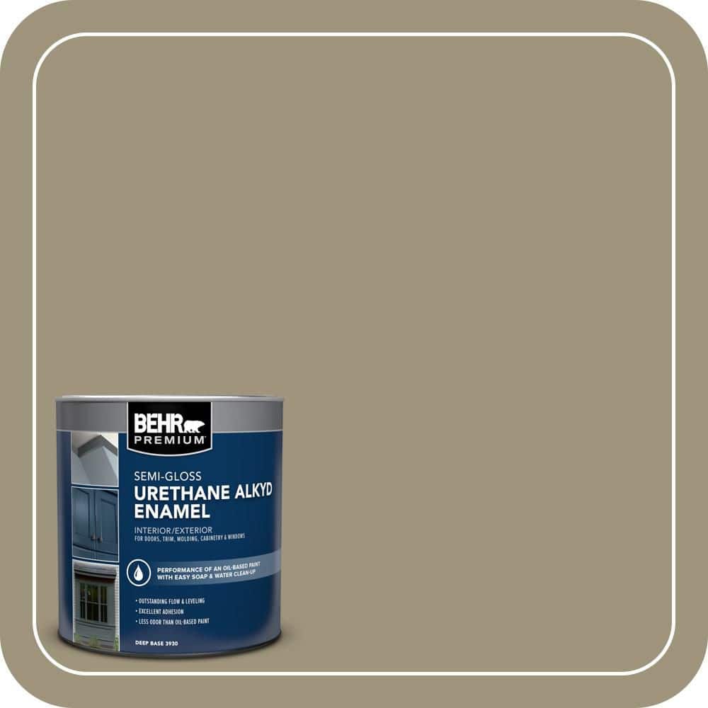 BEHR PREMIUM 1 qt. #760D-5 Shortgrass Prairie Semi-Gloss Enamel Urethane Alkyd Interior/Exterior Paint (1)