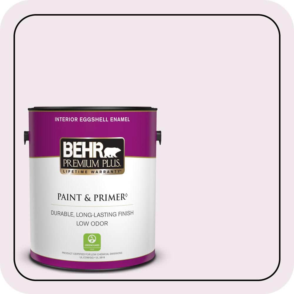 BEHR PREMIUM PLUS 1 gal. #650A-1 Rose Fantasy Eggshell Enamel Low Odor Interior Paint & Primer