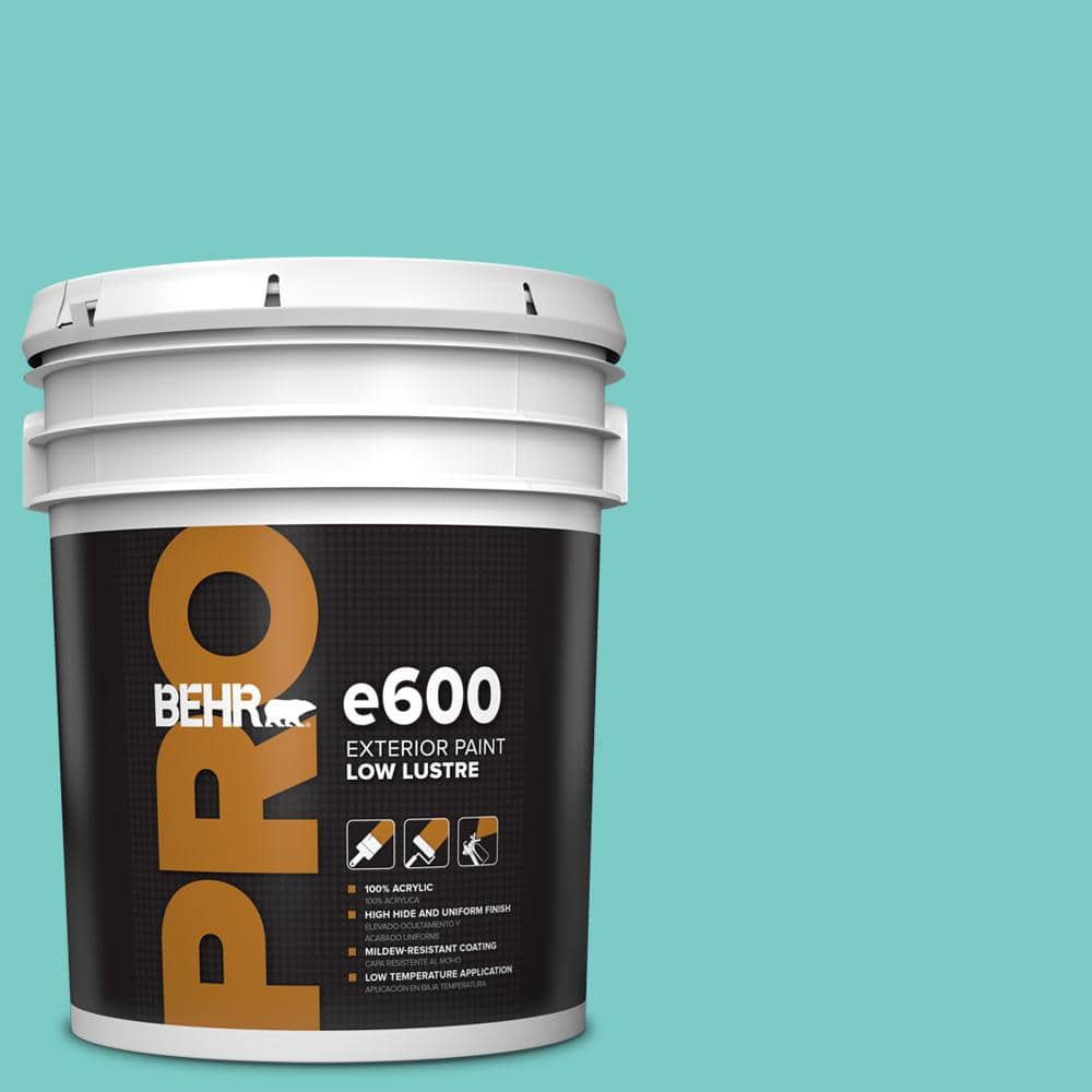 BEHR PRO 5 gal. #BIC-39 Blue Green Gem Low Luster Exterior Paint
