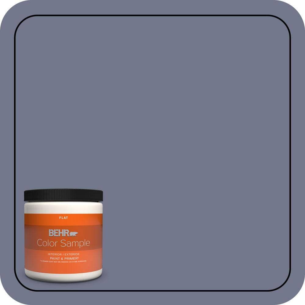 BEHR PREMIUM PLUS 8 oz. #S550-5 Fantasia Flat Interior/Exterior Paint & Primer Color Sample