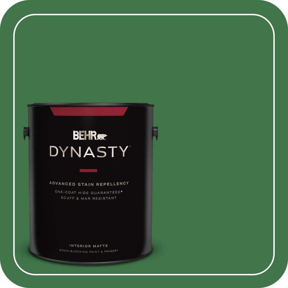 BEHR DYNASTY 1 gal. #P410-7 Grasslands Matte Interior Stain-Blocking Paint & Primer