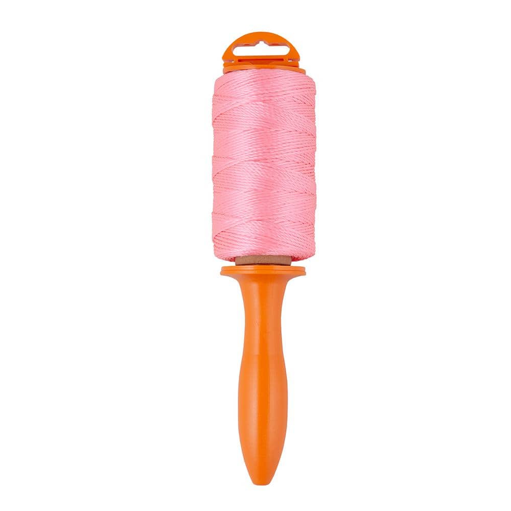 Everbilt 1/16 in. x 500 ft. Pink Poly Mason Line with Reel