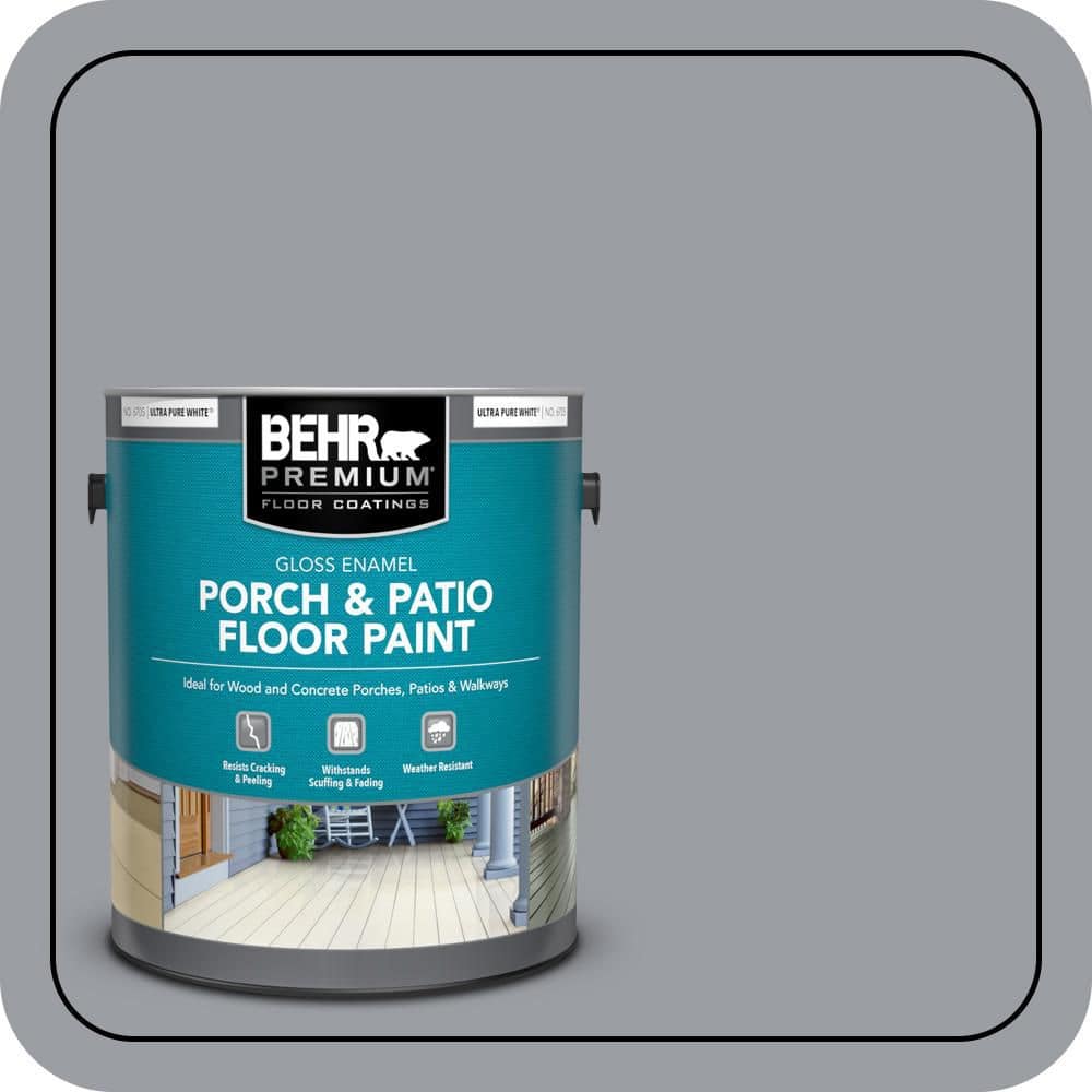 BEHR PREMIUM 1 gal. #760F-4 Down Pour Gloss Enamel Interior/Exterior Porch and Patio Floor Paint