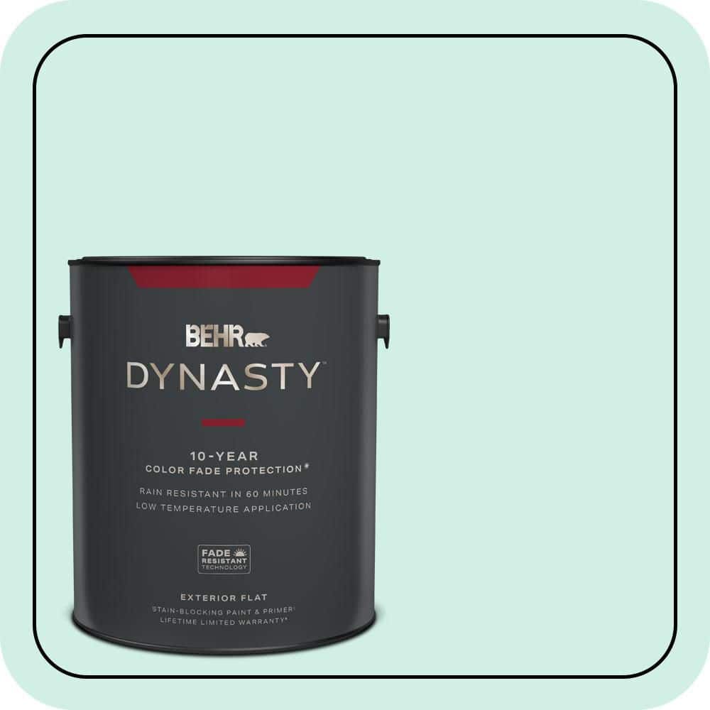 BEHR DYNASTY 1 gal. #P440-1 Shimmering Pool Flat Exterior Stain-Blocking Paint & Primer