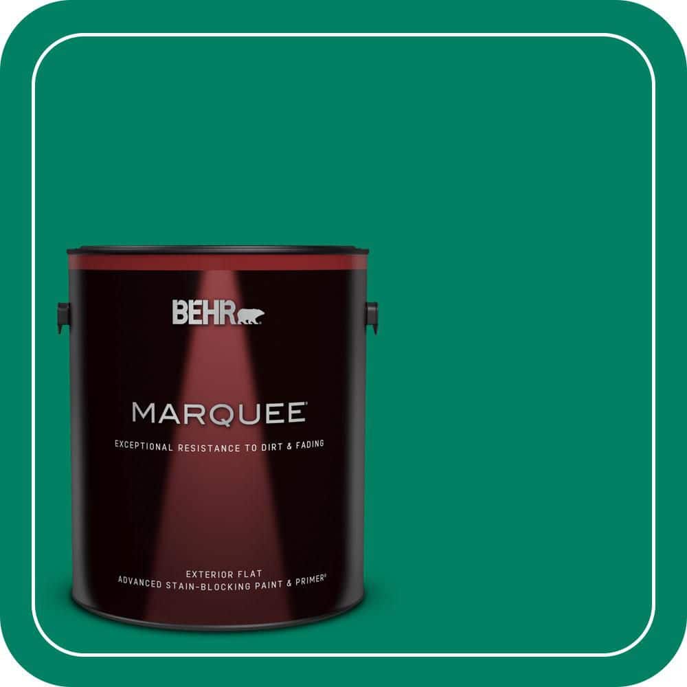 BEHR MARQUEE 1 gal. #480B-6 Treasure Isle Flat Exterior Paint & Primer (1)