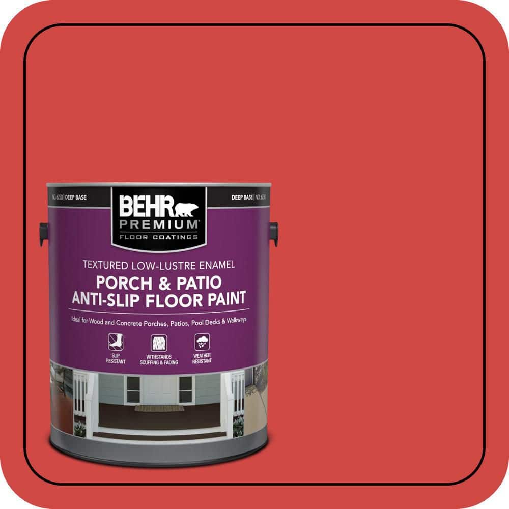 BEHR PREMIUM #P170-6 Textured Low-Lustre Enamel Interior/Exterior Porch and Patio Anti-Slip Floor Paint (1)