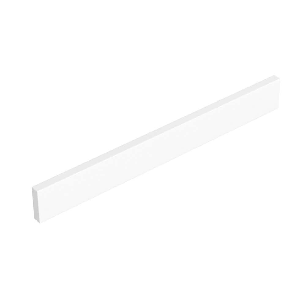 Wyndham Collection 24 in. W Cultured Marble Vanity Backsplash in White (2)