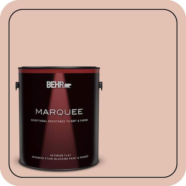 BEHR MARQUEE 1 gal. #S180-2 Sunwashed Brick Flat Exterior Paint & Primer (2)