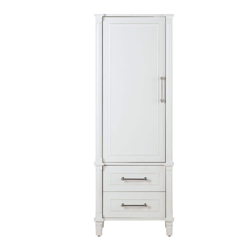 Home Decorators Collection Aberdeen 21 in. W 14 in. D 60 in. H Freestanding Linen Cabinet (2)