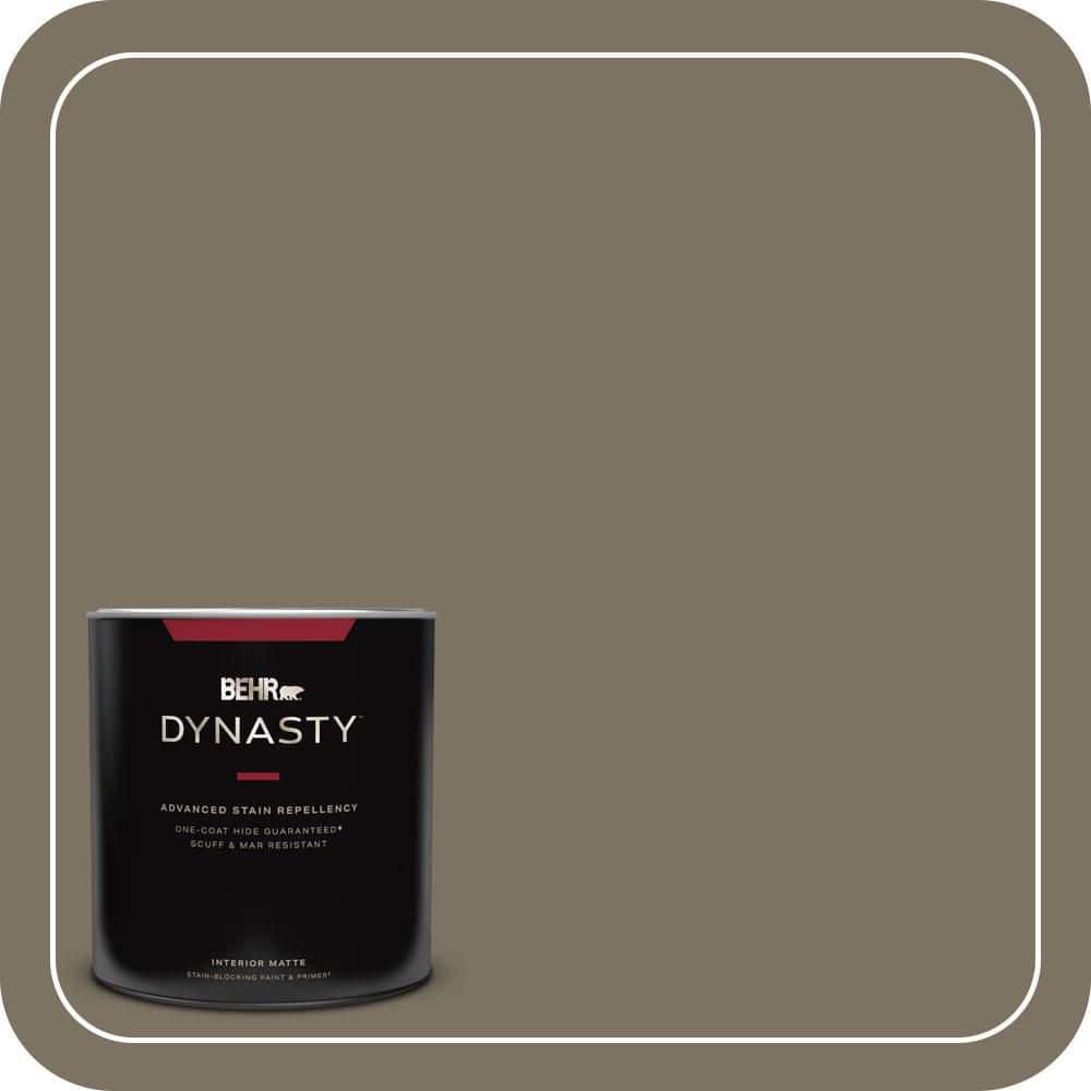 BEHR DYNASTY 1 qt. #N320-6A Ash Brown Matte Interior Stain-Blocking Paint and Primer