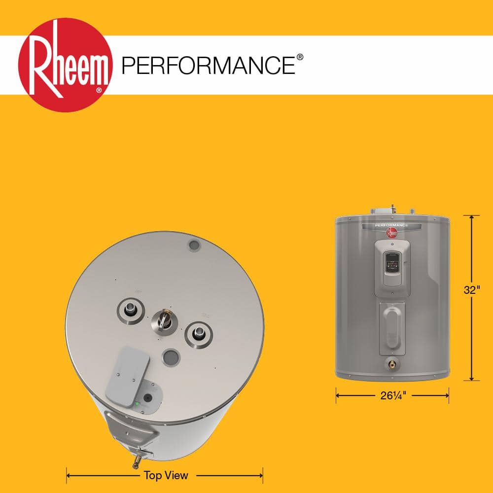 Rheem Performance 47 Gal. Short 4500-Watt Double Element Demand Response Ready Electric Water Heater with 6-Year Warranty (3)