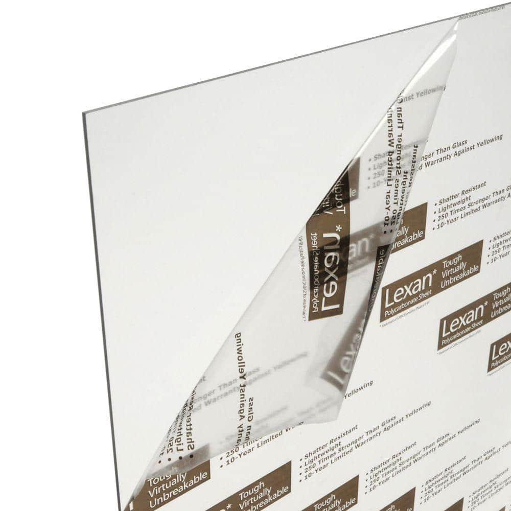 LEXAN 36 in. x 72 in. x 0.093 in. Clear UV Stable Polycarbonate Sheet (6-Pack)