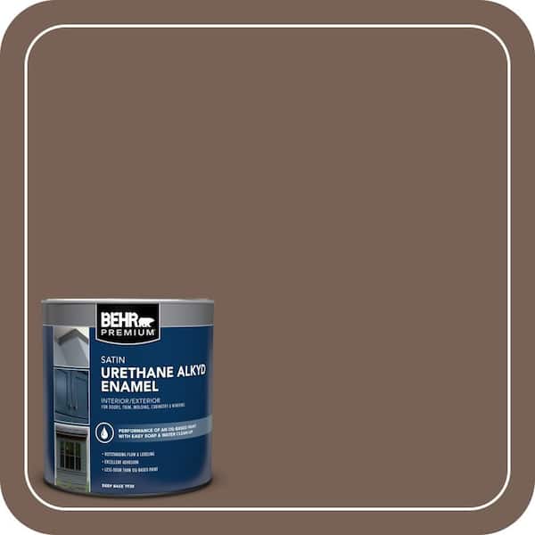 BEHR PREMIUM 1 qt. #760B-6 Traditional Satin Enamel Urethane Alkyd Interior/Exterior Paint (2)