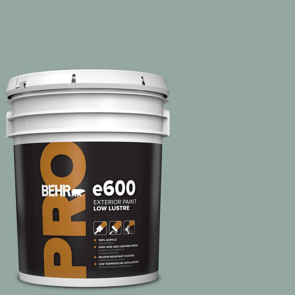 BEHR PRO 5 gal. #PPU12-05 Lotus Leaf Low Luster Exterior Paint