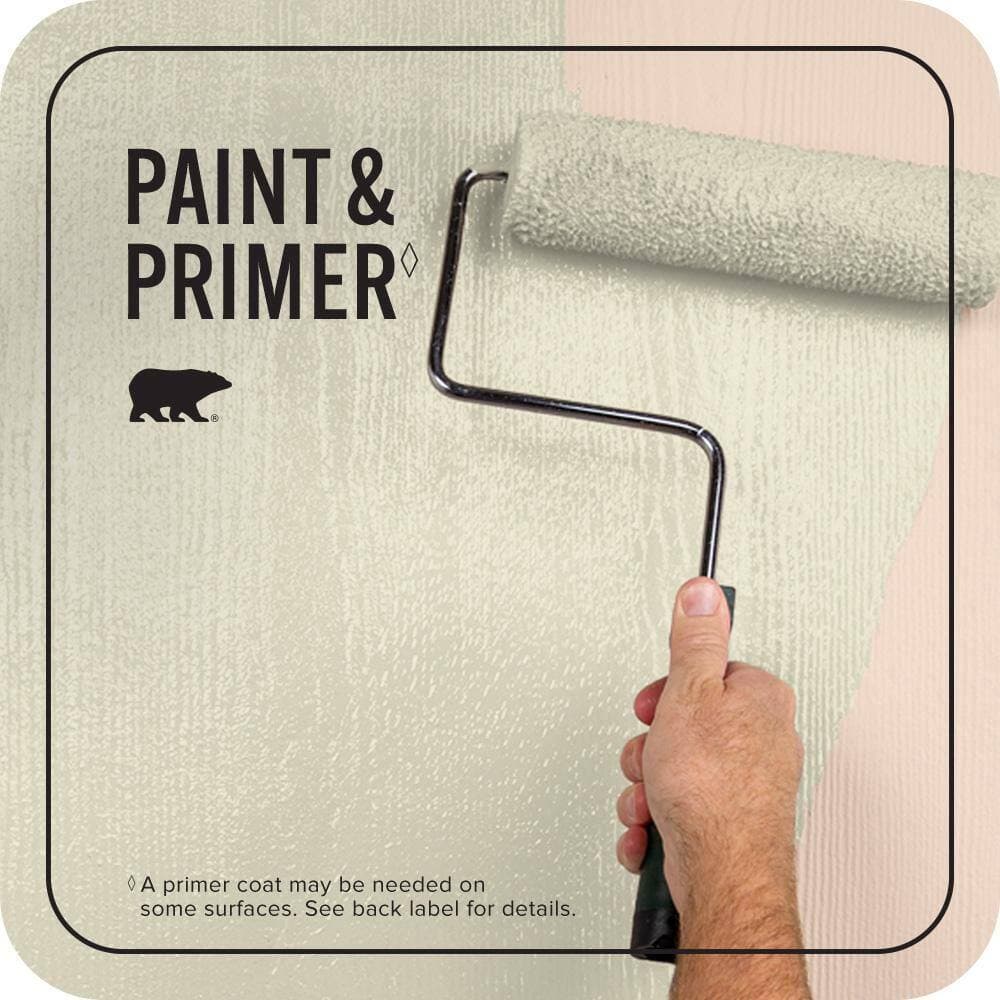 BEHR PREMIUM PLUS 1 gal. #PPU9-14 White Cliffs Flat Exterior Paint & Primer (3)