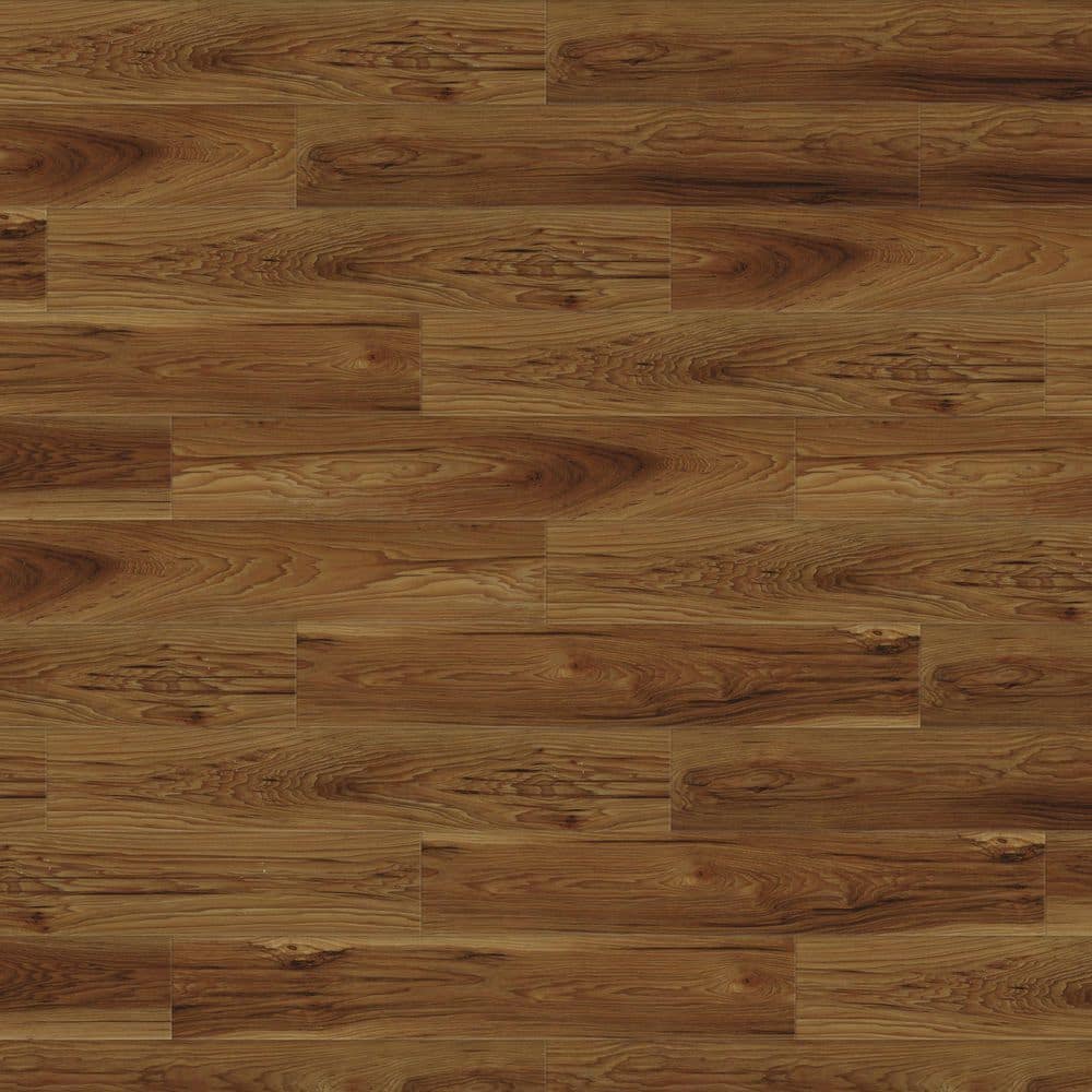 TrafficMaster High Point Chestnut 4 MIL x 6 in. W x 36 in. L Grip Strip Water Resistant Luxury Vinyl Plank Flooring (24 sqft/case)