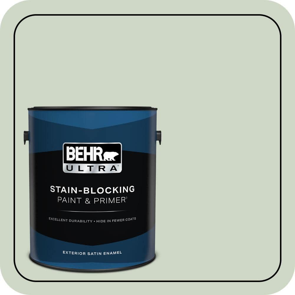 BEHR ULTRA 1 gal. #S390-2 Spring Valley Satin Enamel Exterior Paint & Primer